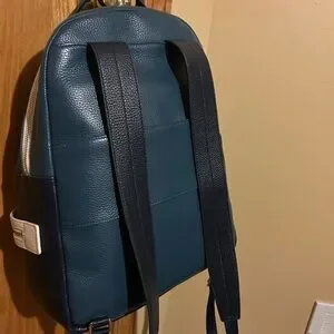 Cole Haan Blue and White Backpack Cole Haan | Bags | Womens Blue And White Leather Backpack  main image 3